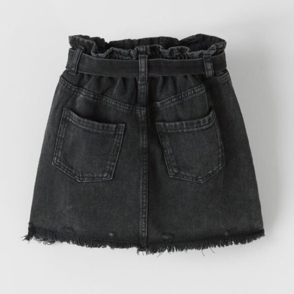 Black denim skirt - Picture 2 of 8